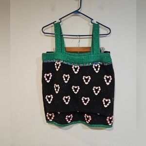 Ugly Sweater Christmas 2 piece top and skirt